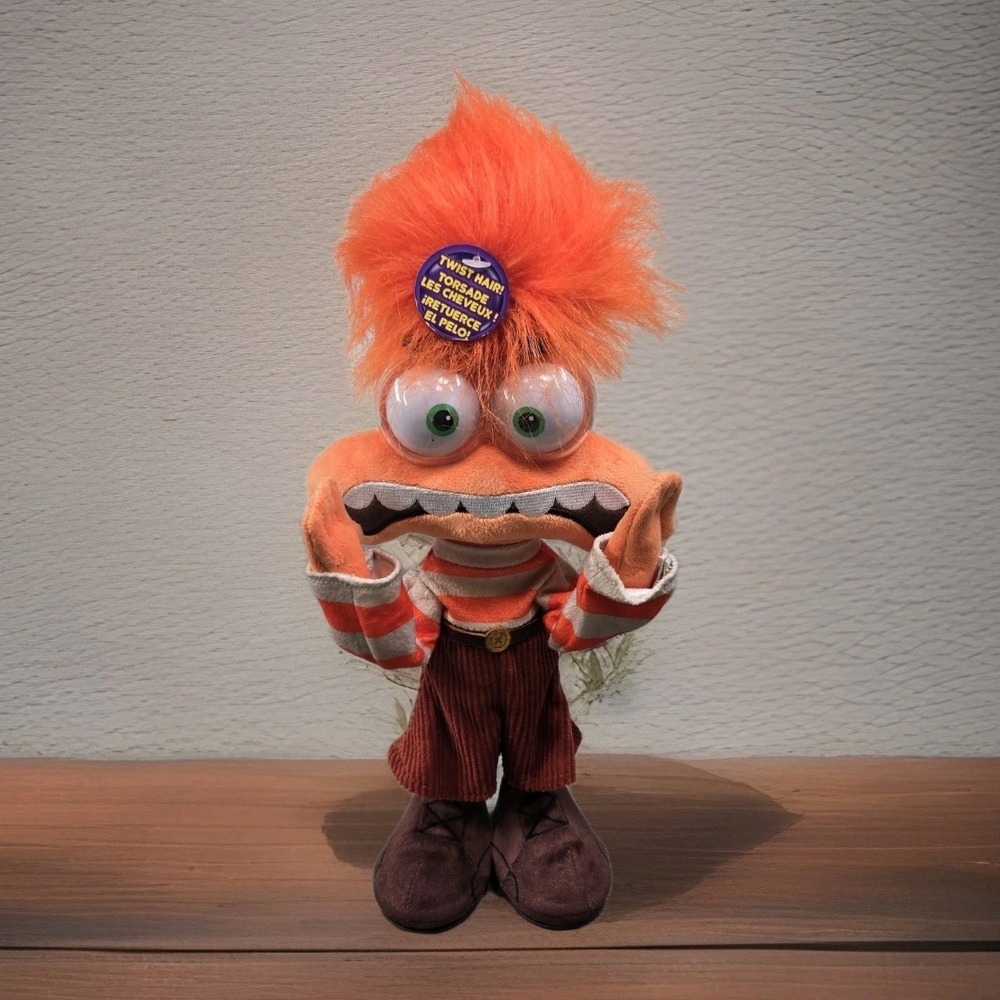 Inside Out 2 Anxiety with  Shaking Talking Feature Plush Just‎ Play Disney Pixar